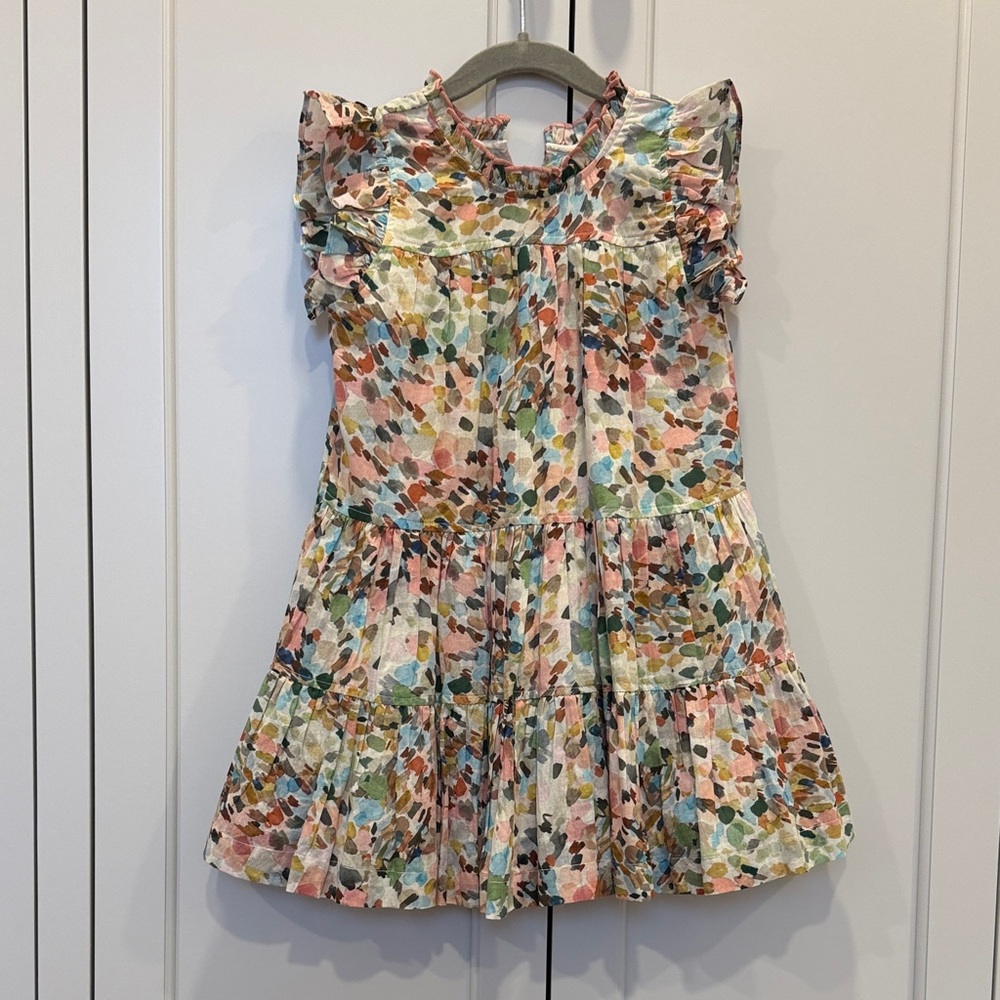 Pink Chicken Colorful Ruffled Dress